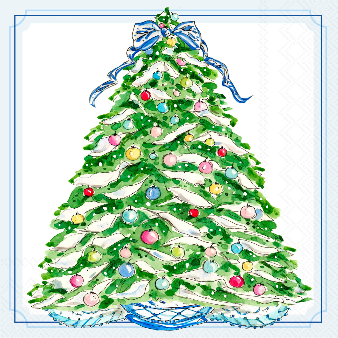 Christmas Ornaments Cocktail Napkins