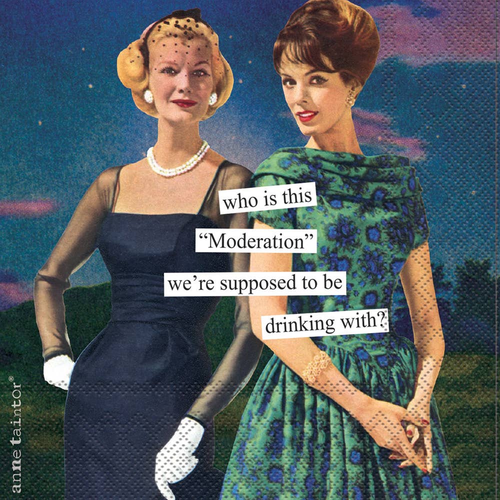 Drinking Moderation Cocktail Napkins