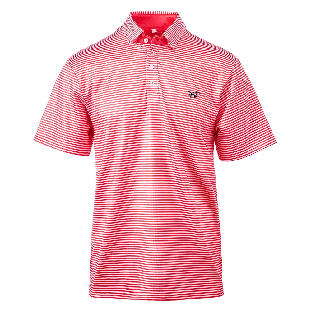 Mens Fieldstone The Marshall Performance Polo Red White