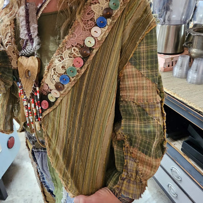 Vintage Butterfly Button Jacket