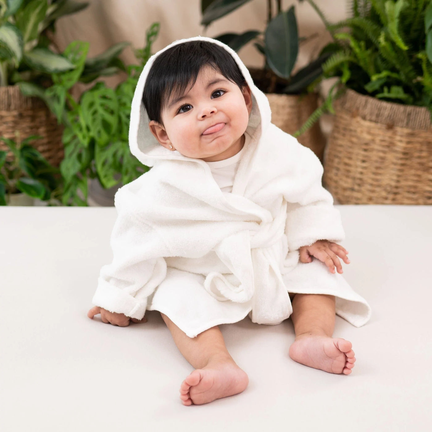 Kyte Baby and Toddler Bath Robe in Cloud