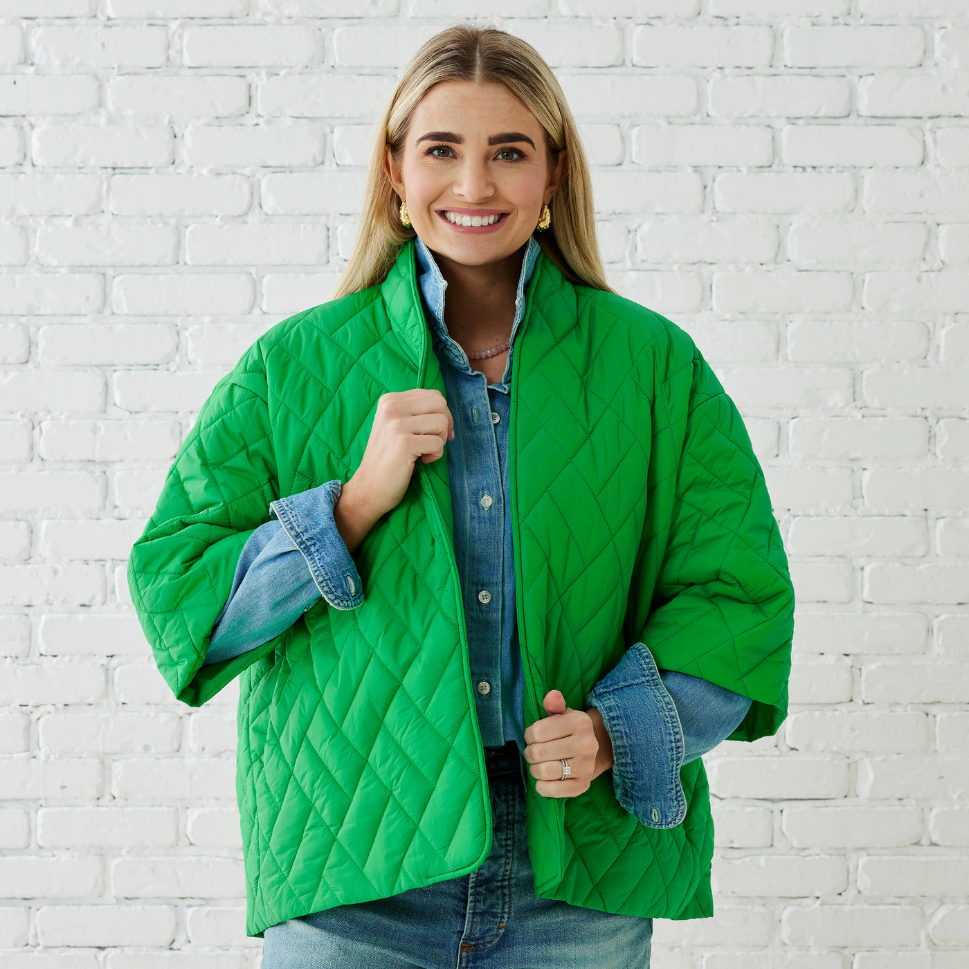 PENNY PUFFER KELLY GREEN