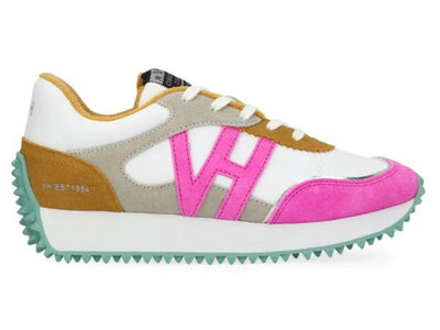 Cosmic in Mustard & Neon Pink Sneakers