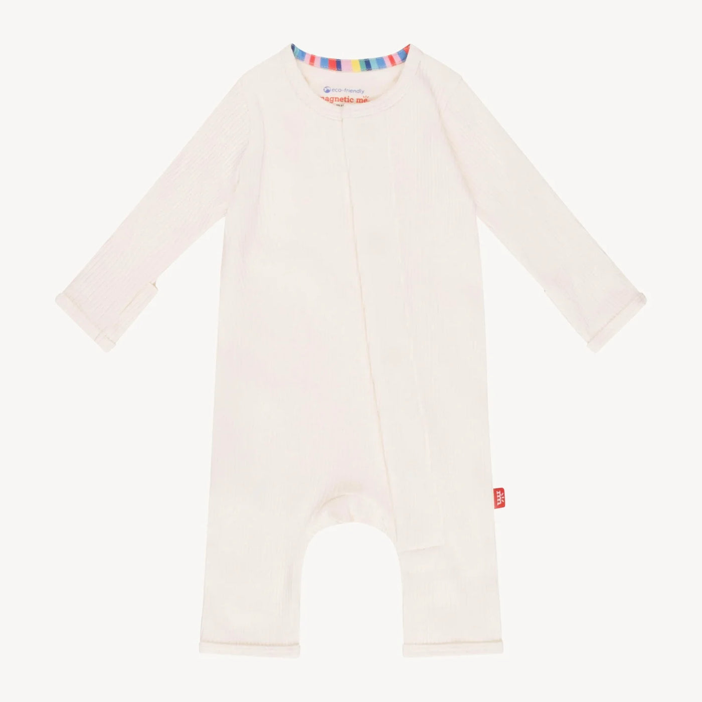 WHIPPED CREAM RIBBED COTTON COVERALL