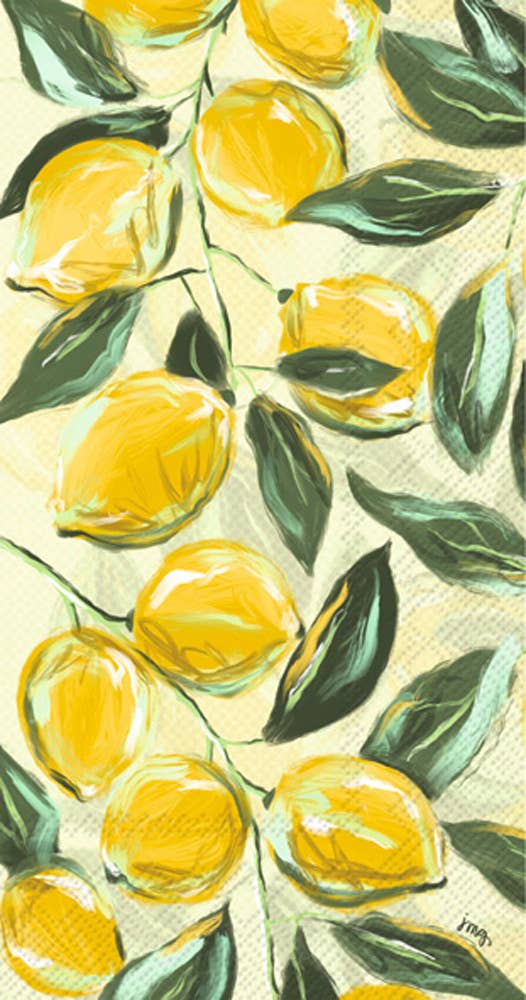 Painterly Lemons - Paper Guest Towels 16 count