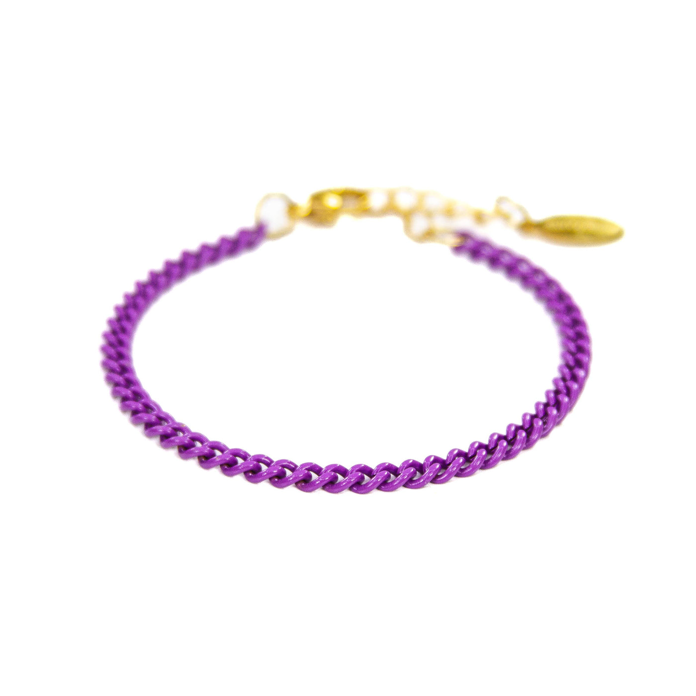 Chain link bracelet - Purple