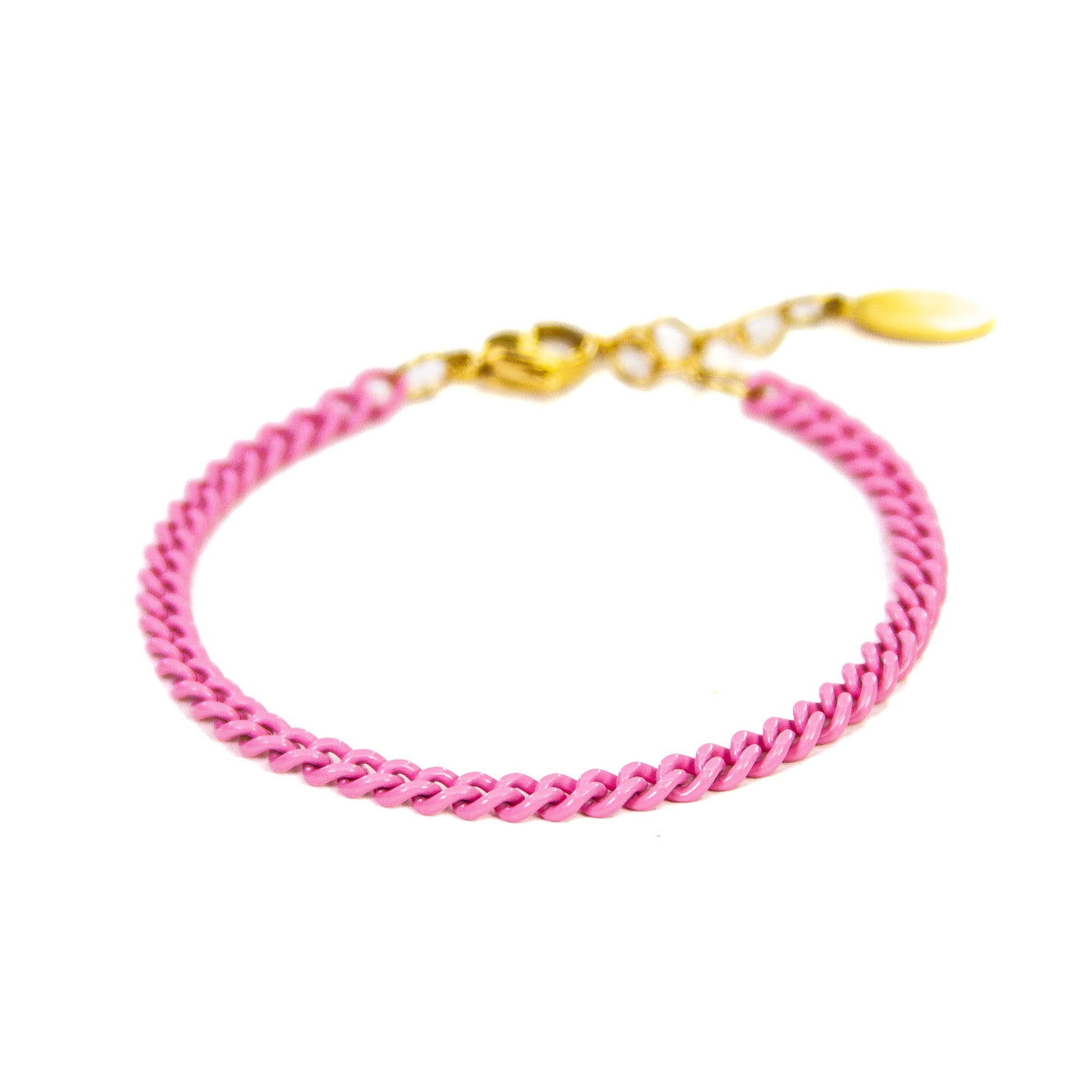 Chain link bracelet - Baby Pink