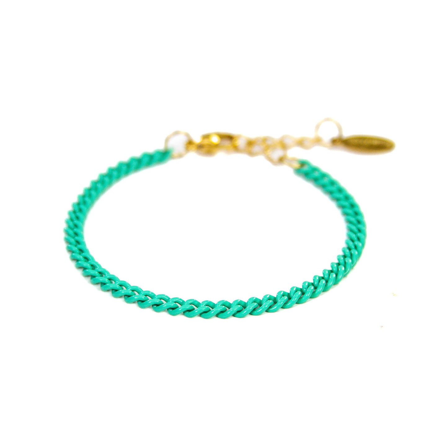 Chain link bracelet - Turquoise Green