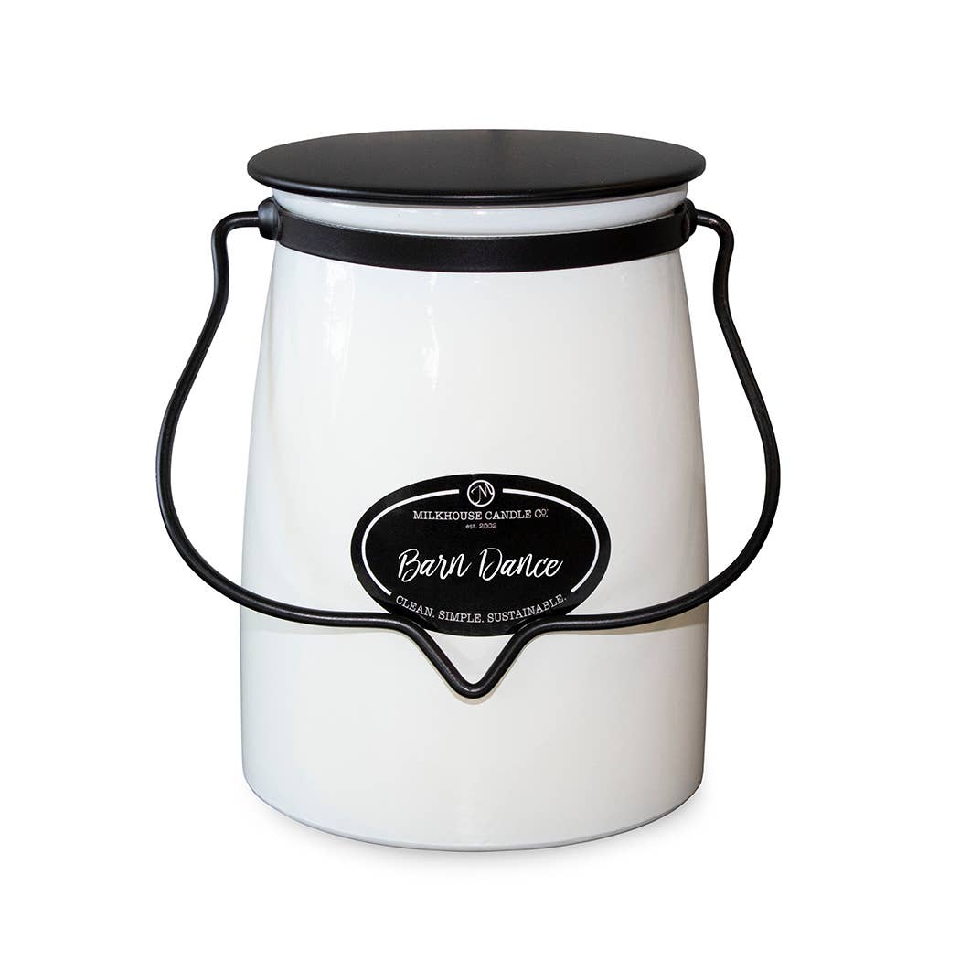 Milkhouse Candle Company - Butter Jar 22 oz: Barn Dance