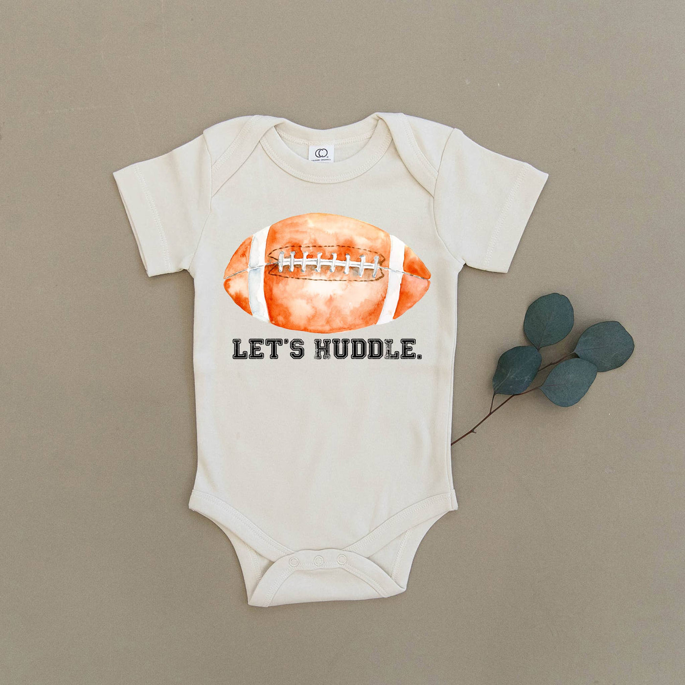 Let's Huddle Football Organic Baby Onesie & Toddler Tee